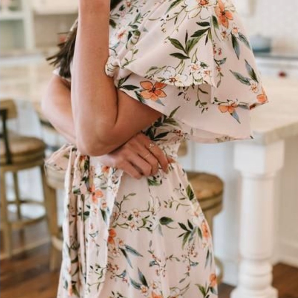Citrus and Lemon Floral Dress